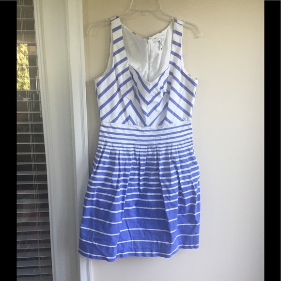 Max & Cleo Dresses & Skirts - Maxandcleo blue & white striped fit & flare A006
